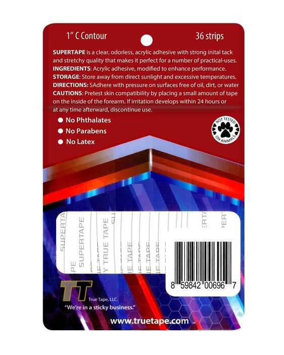 Super Tape  C CONTOUR 2,5*7,5 cm 36'lı Protez Saç Bandı ikinci görsel