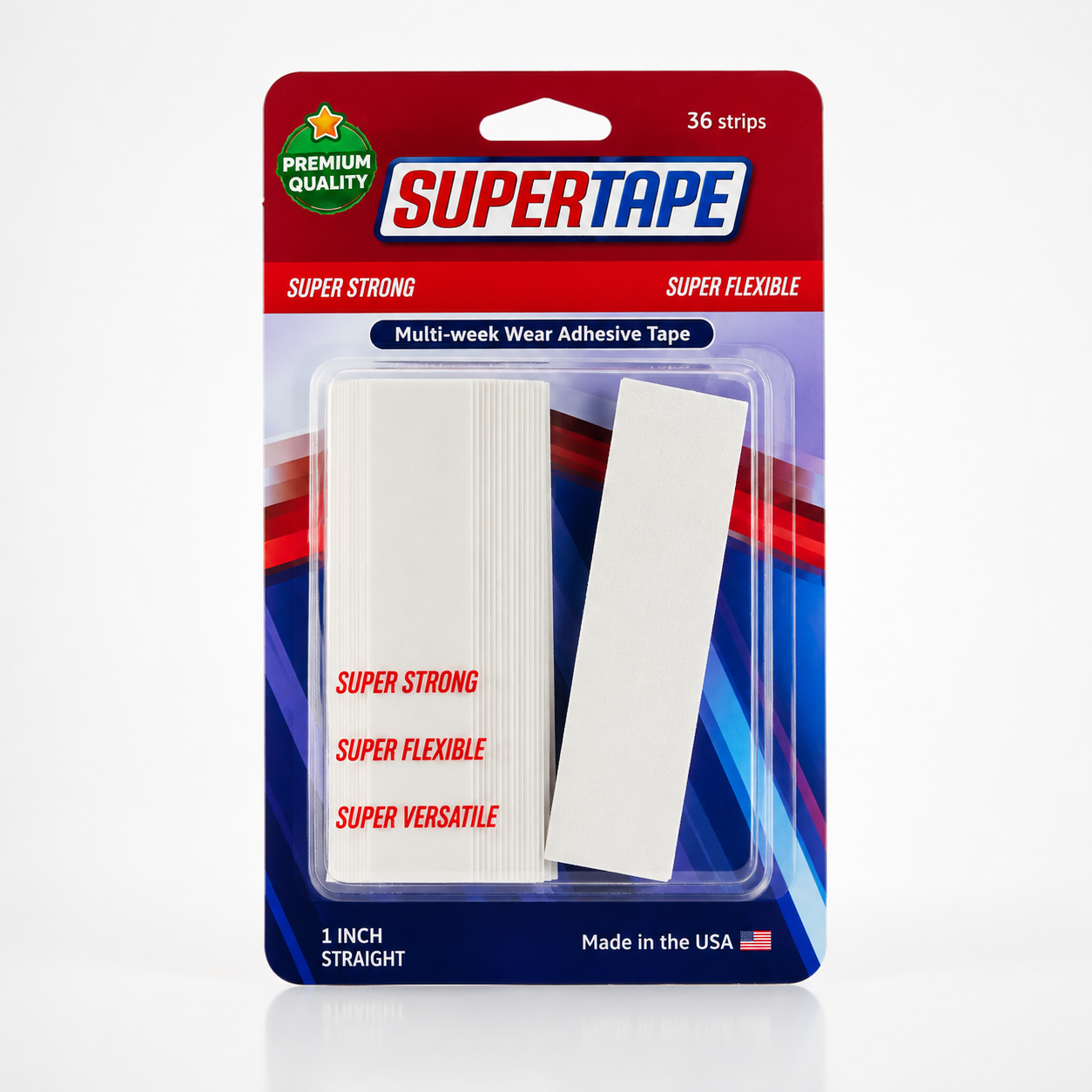 Super Tape 36'lı Protez Saç Bandı Düz 1" Straight