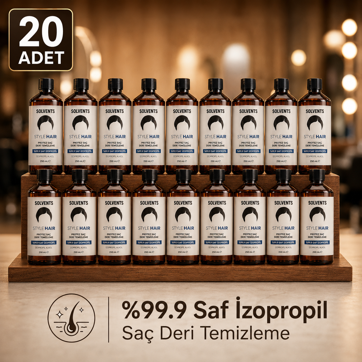 Style Hair Protez Saç Deri Temizleme %99.9 Saf (20 Adet)