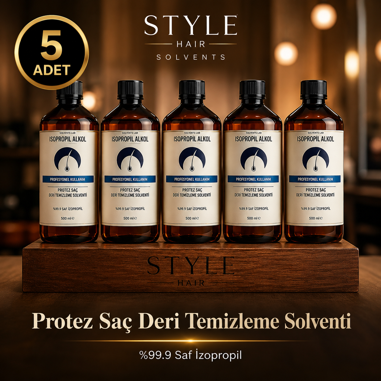 Style Hair Protez Saç Deri Temizleme %99.9 Saf (5 Adet)